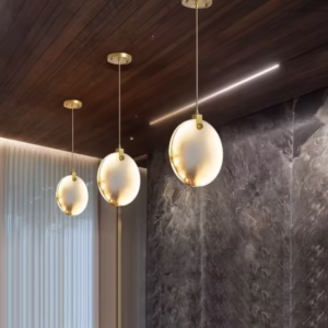 Luminária Pendente de Mármore Moderno