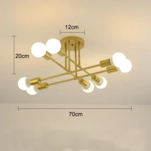 Lustre Sputnik Moderno 8 Lâmpadas 127/220v