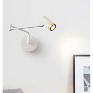Arandela de Parede Articulada LED - Bivolt - Branca ou Preta