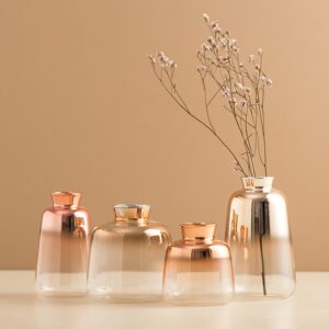 Cachepot Vidro - Gradiente Rose Gold