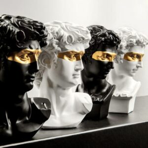 Estatueta Davi Busto Arte Moderna 15cm