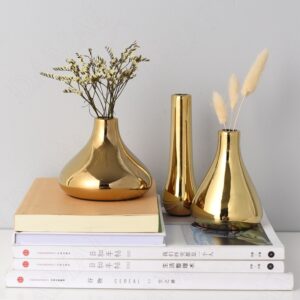 Cachepot Dourado Modernos - Cerâmica