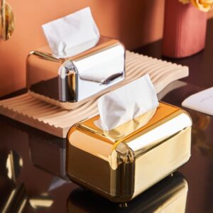 Porta-guardanapo Moderno - Dourado e Prateado