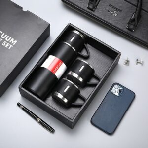 Kit Garrafa Térmica Inox 500 ML com Duas Xícaras Outlet