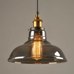Luminária pendente de vidro clássica