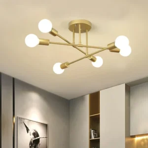 Lustre Sputnik Moderno 6 Lâmpadas 127/220v Outlet