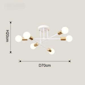 Lustre Sputnik Moderno 6 Lâmpadas 127/220v Outlet