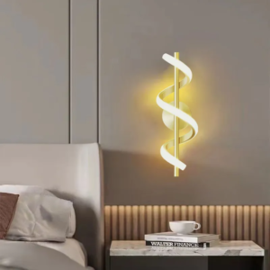 Arandela Espiral | 3 Tons de Iluminação