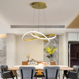 Pendente Orion II | Luxo Moderno De LED | 3 tons de Iluminação