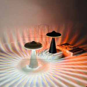Luminária de Mesa Sem fio RGB Disco Voador