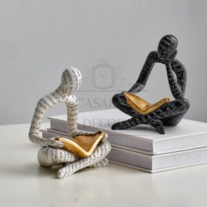 Estatueta Leitor Figura Abstrata