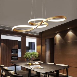 Pendente Moderno Bow 32W com Dimmer Remoto LED