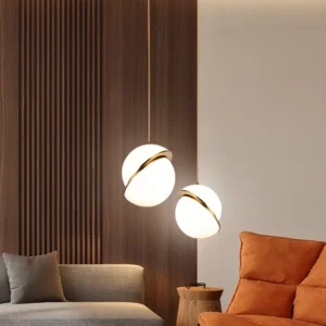 Lustre Moderno Luminária Minimalista Pendente Luxo Globo Outlet