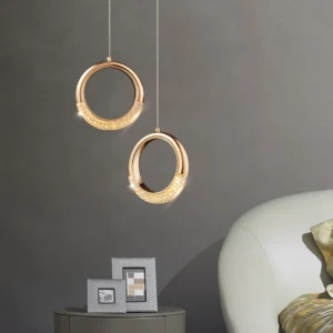 Luminária Pendente Dupla Circulo Lux