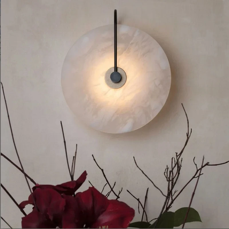 Arandela Moderna Pedra de Mármore | LED – Chega Rápido