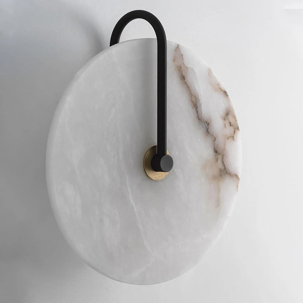 Arandela Moderna Pedra de Mármore | LED – Chega Rápido