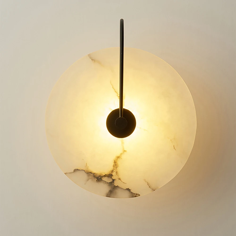 Arandela Moderna Pedra de Mármore | LED – Chega Rápido