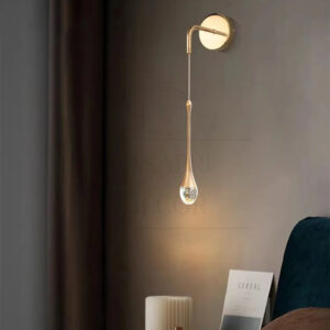 Arandela Pendente de Parede LED de Cristal