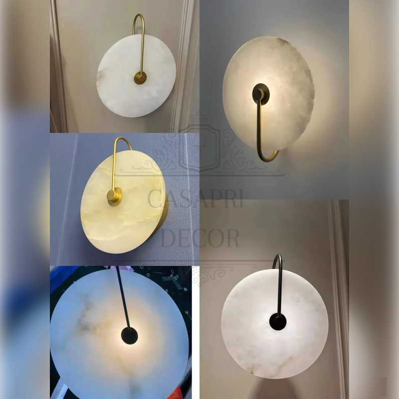 Arandela Moderna Pedra de Mármore | LED – Chega Rápido