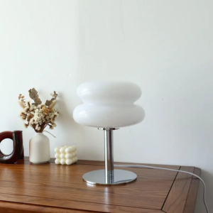 Luminária de Mesa em Policarbonato Branco -Design Italiano Outlet