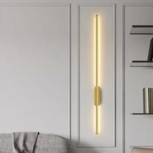 Arandela Linear Moderna LineUp Dourado 100cm Outlet