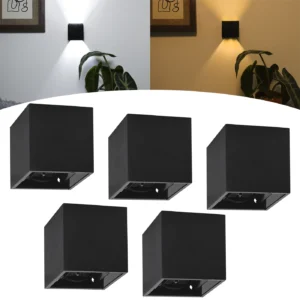 Mini Arandela Kit 5 3w Interna Externa 2 Friso Led Incluso