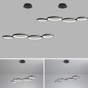 Lustre Pendente Ilha LED com controle remoto