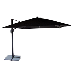 Ombrelone Lateral Eros com LED Quadrado 3mx3m