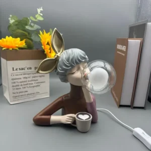 Escultura Garota Pri Coffee Girl Outlet