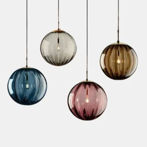Lustre Pendente Moderno em Vidro Colorido