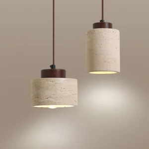 Pendente Wabi-Sabi Pedra Travertino