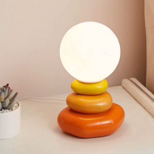 Luminária de Mesa em Cerâmica Colorida