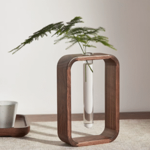 Vaso Hidropônico em Madeira Maciça