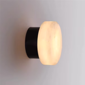 Arandela Circular LED de Mármore Natural