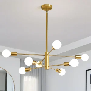 Lustre Sputnik Pendente 8 Lâmpadas – Linha Sputnik CasaPri Outlet