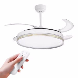 Ventilador de Teto com Pás Retráteis | LED E Controle Remoto - WKFS-008