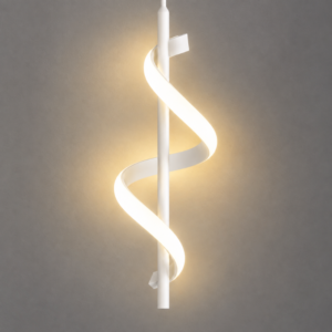 Pendente Espiral Branco – Chega Rápido